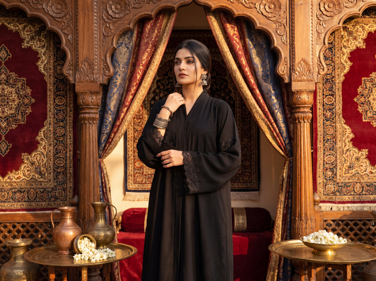 Black Luxury Abaya