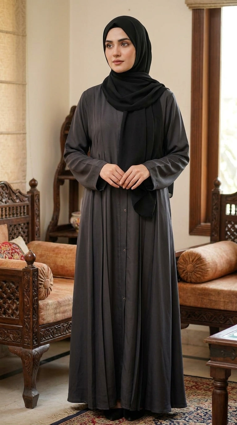 Grey Abaya