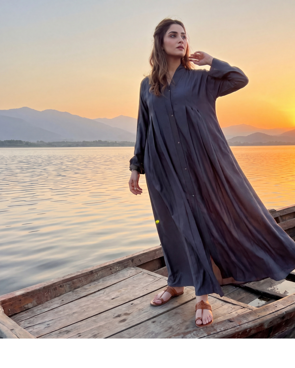 Grey Abaya