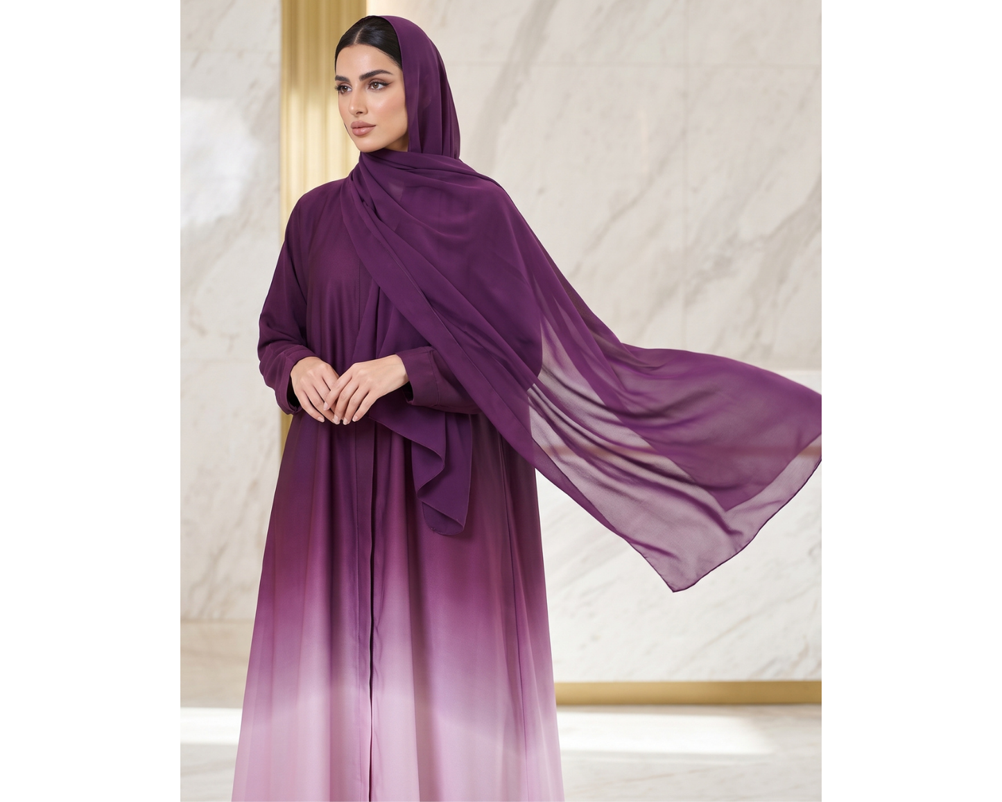 Korean Georgette Abaya