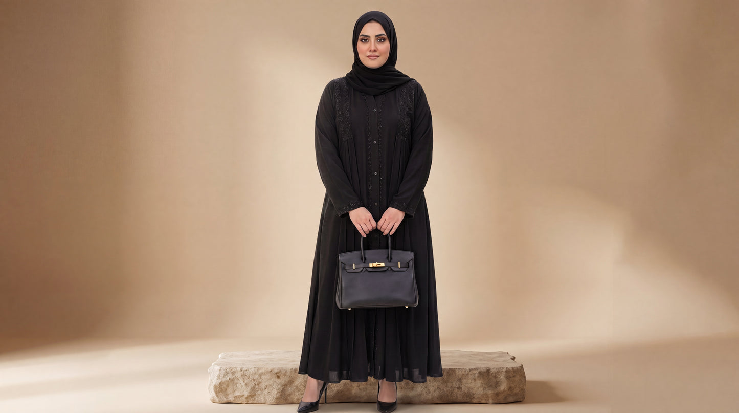 Black Luxury Abaya