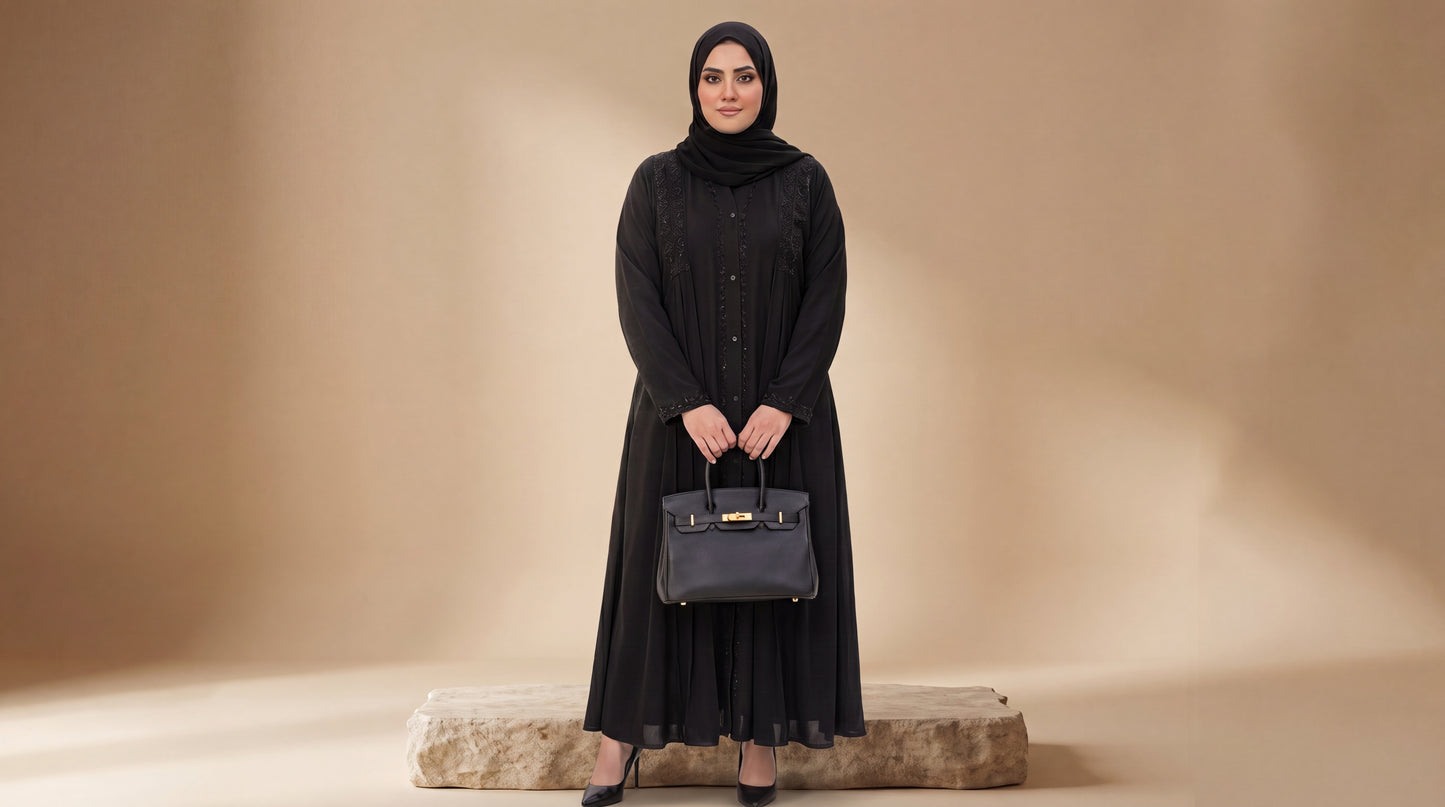 Black Luxury Abaya