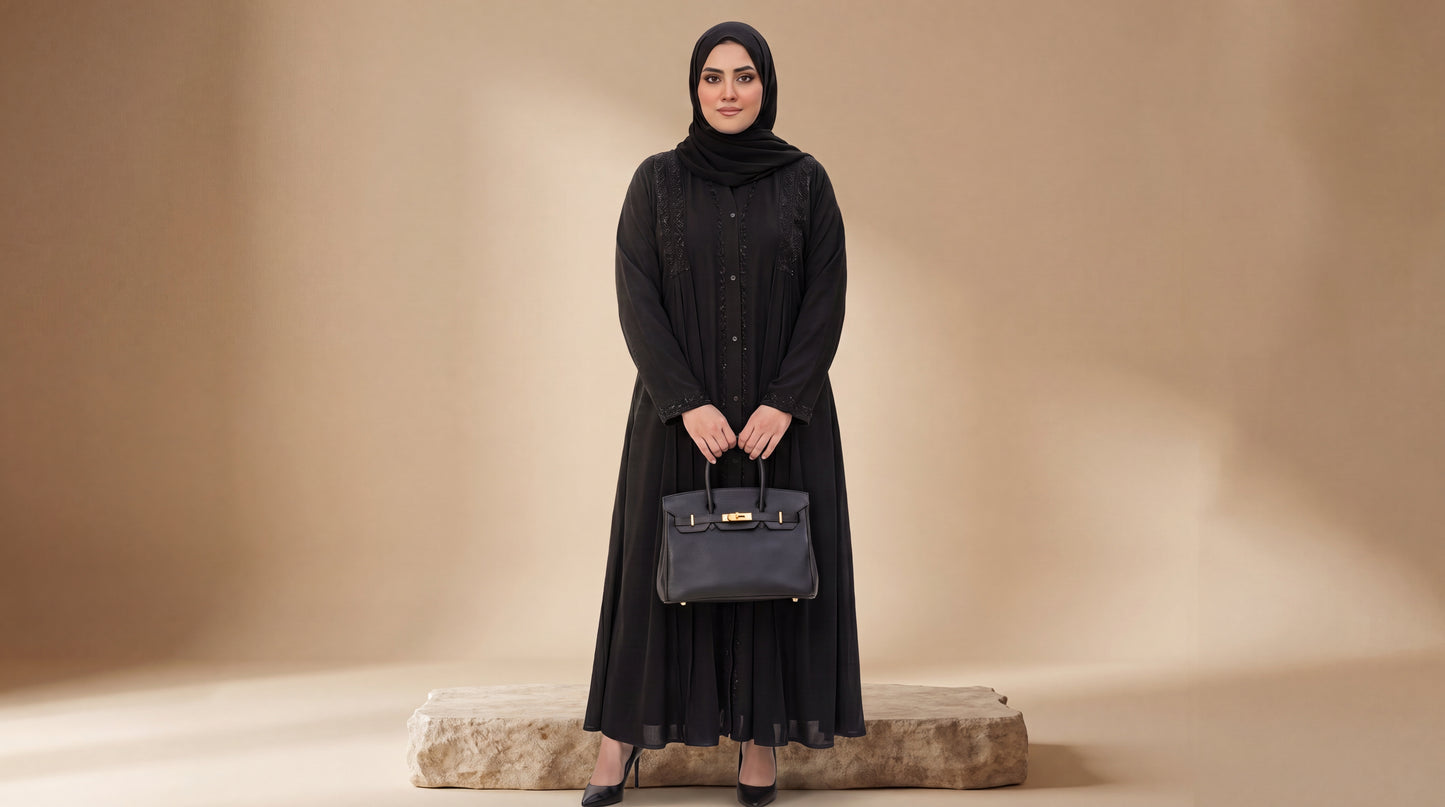 Black Luxury Abaya