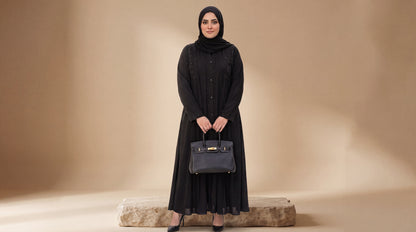 Black Luxury Abaya