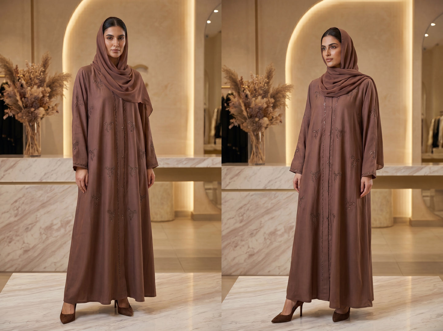 Brown Luxury Abaya