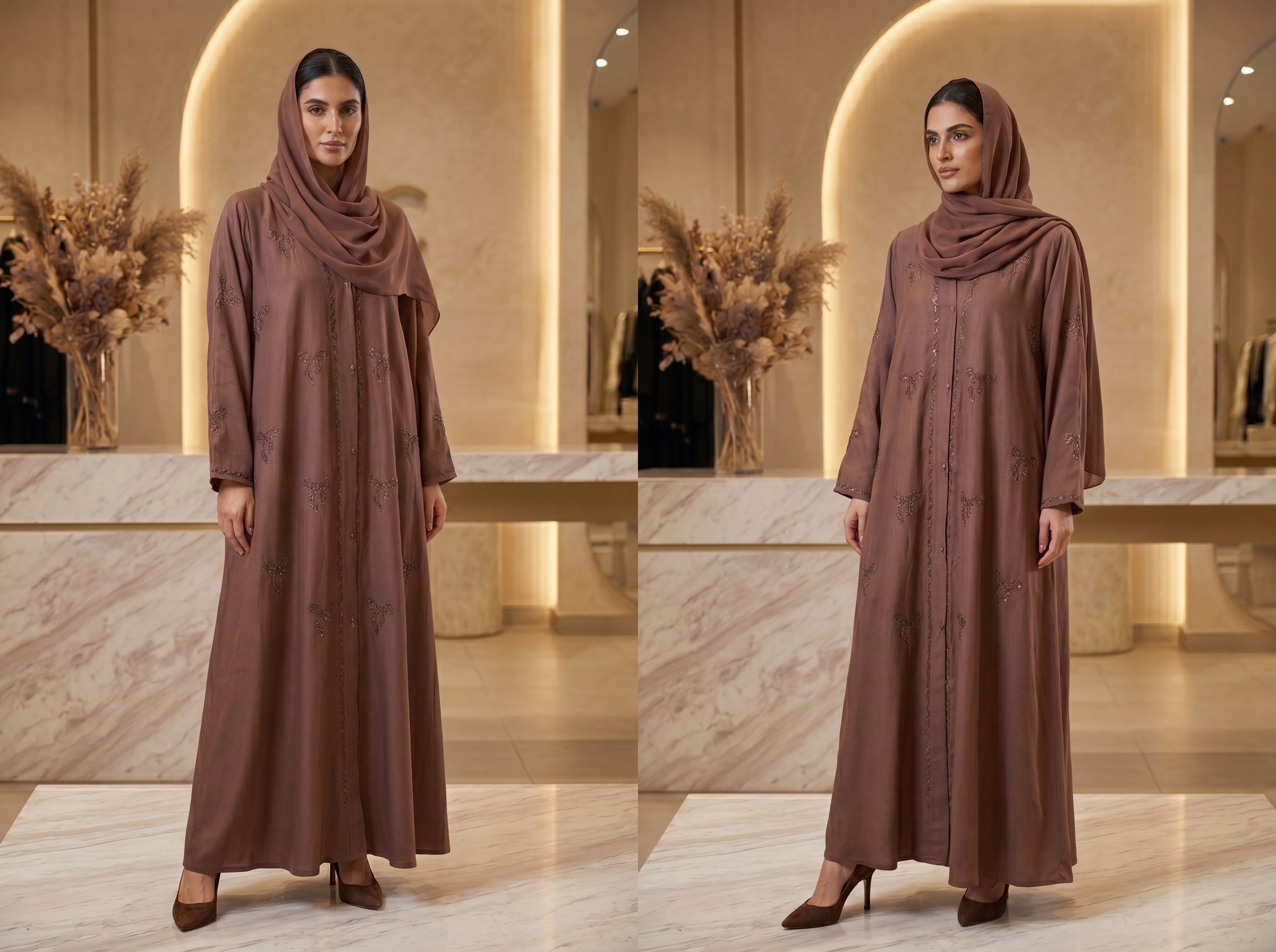 Brown Luxury Abaya