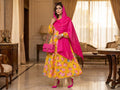 YELLOW FLORAL ABAYA