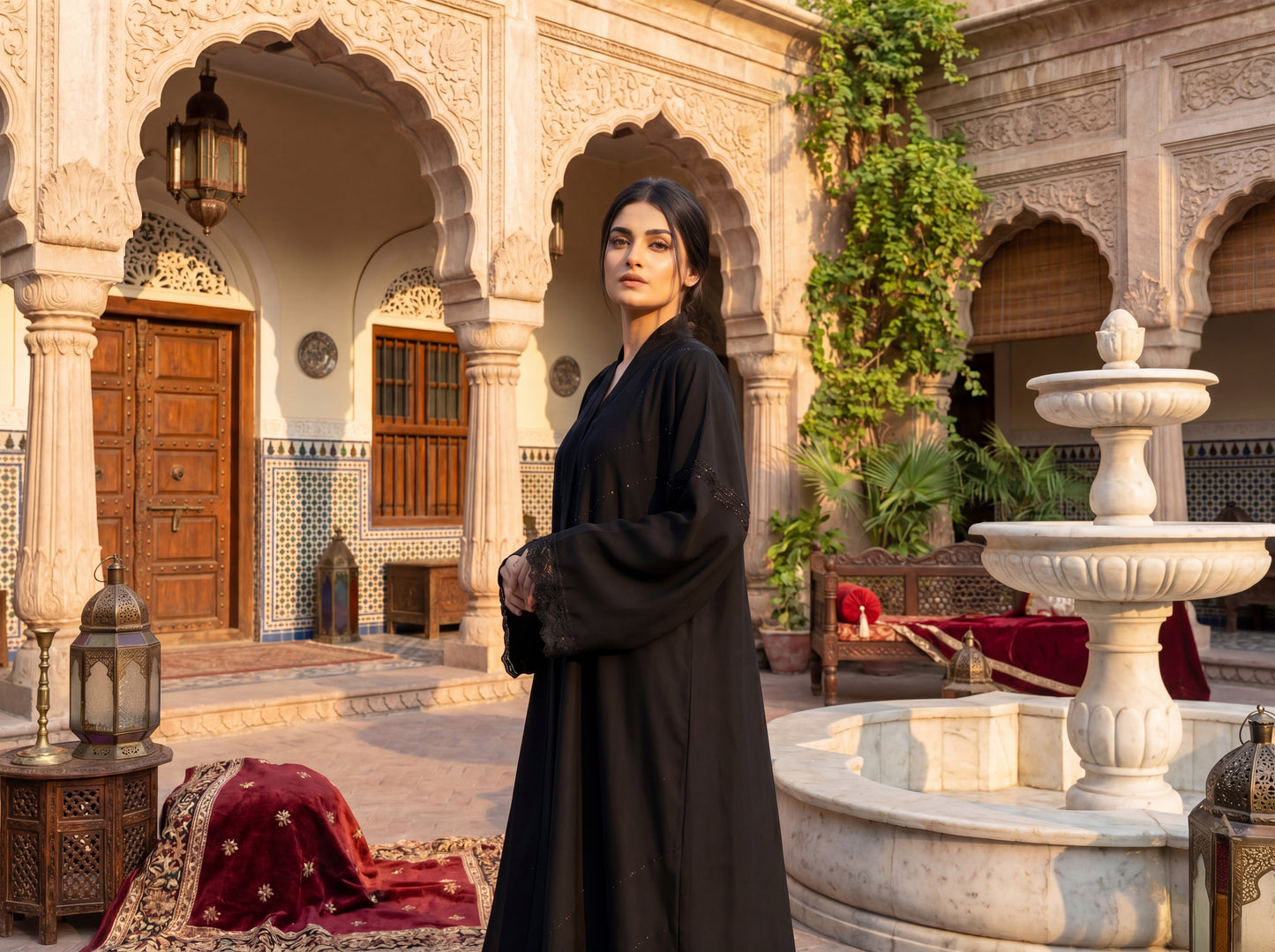 Black Luxury Abaya