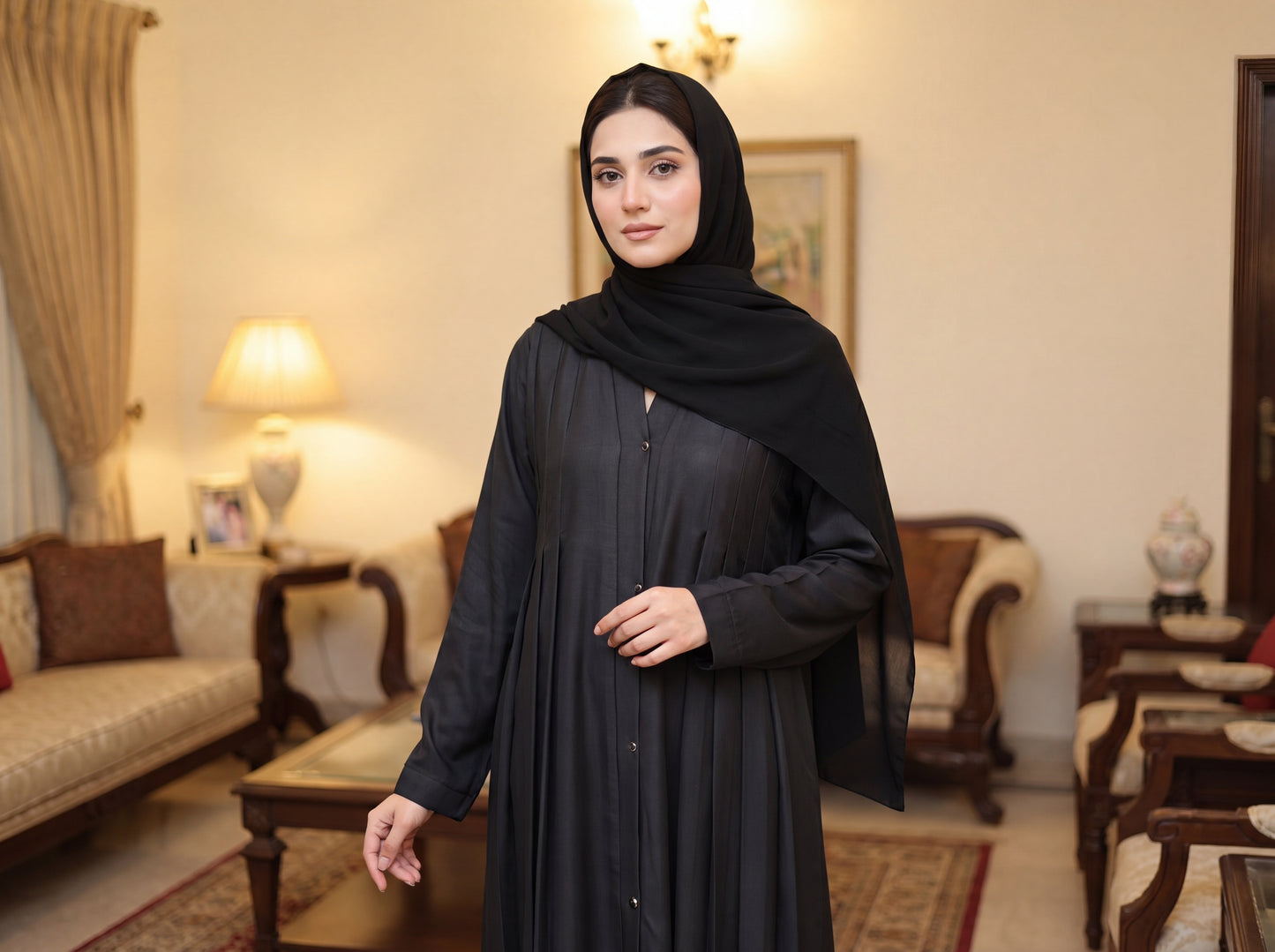 Grey Abaya